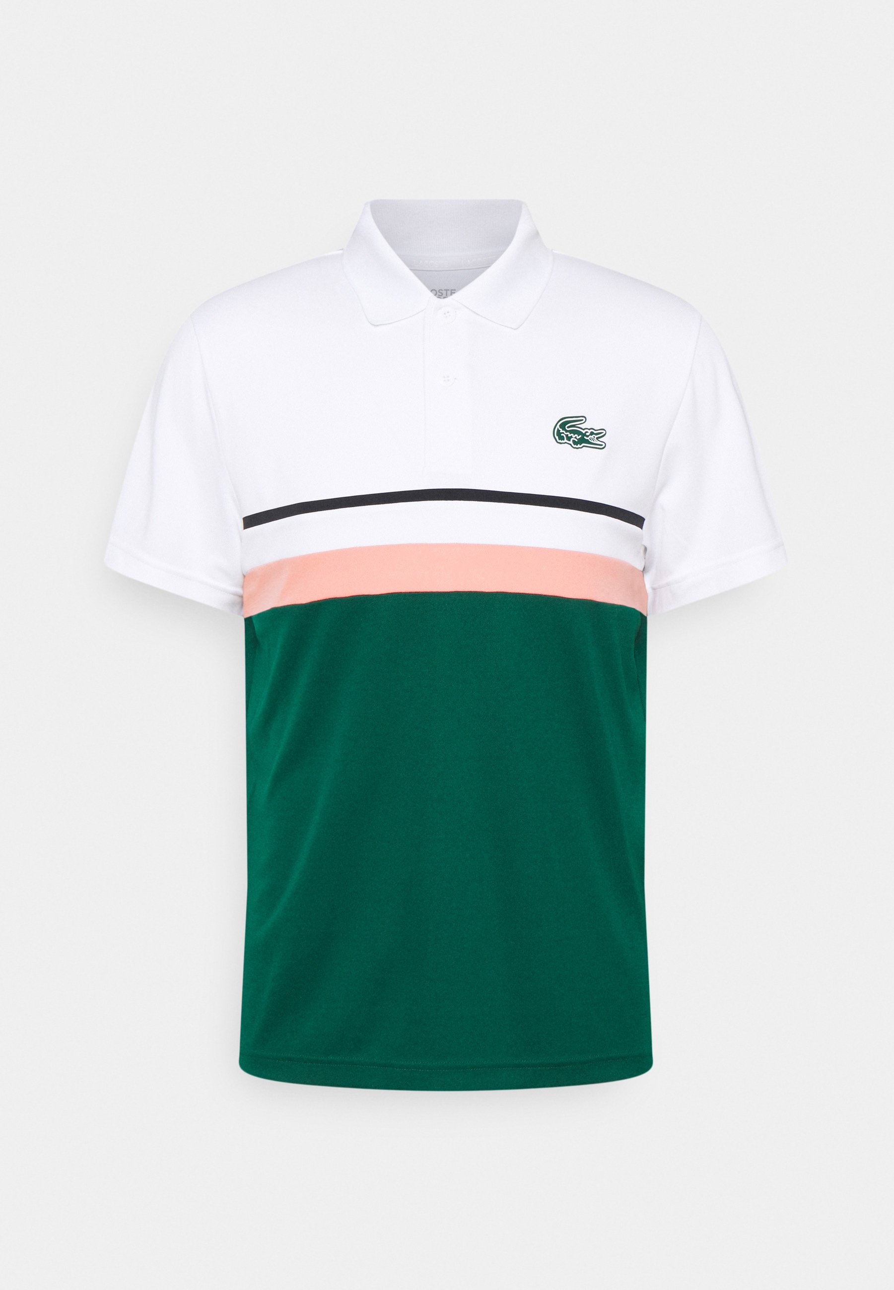 Lacoste Sport Tennis Polo Shirt Herren Weiß Grün Lacoste Sport Tennis Polo Shirt Herren Weiß Grün